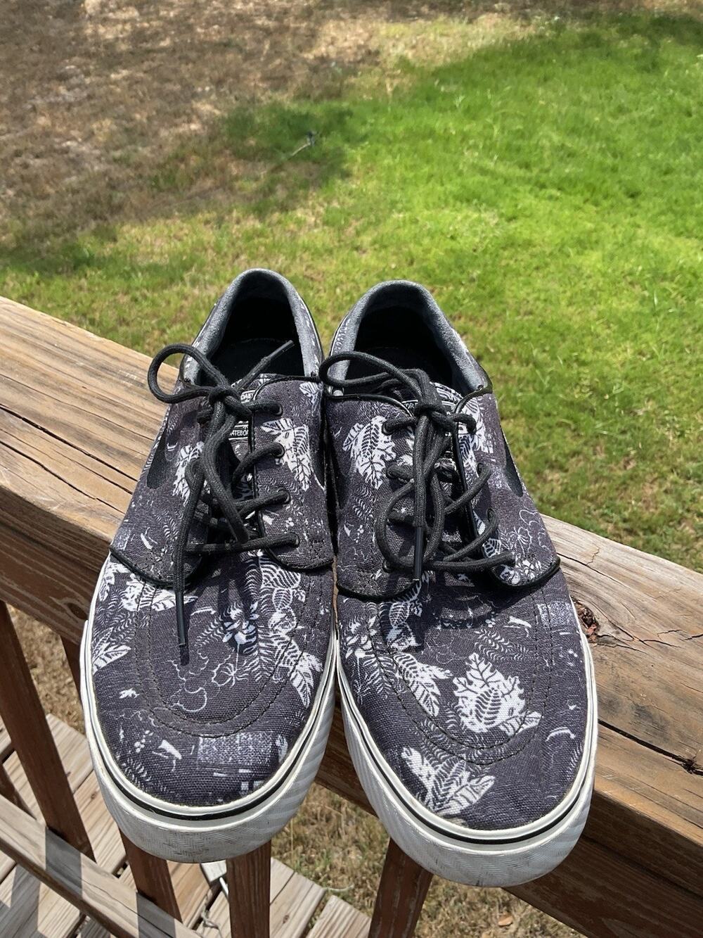 Nike SB Zoom Shoes Mens Sz 10.5 Stefan Janoski Athletic Sneaker Black 333824-022